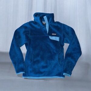 Patagonia Deep Blue Fleece Hoodie